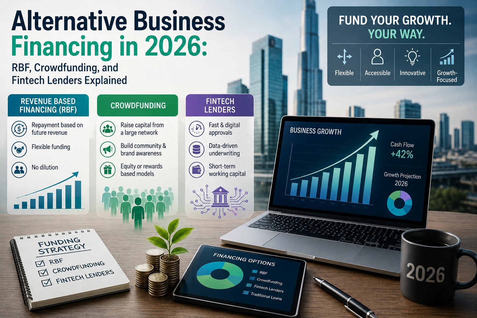 Alternative Business Financing in 2026: RBF, Crowdfunding, and Fintech Lenders Explained