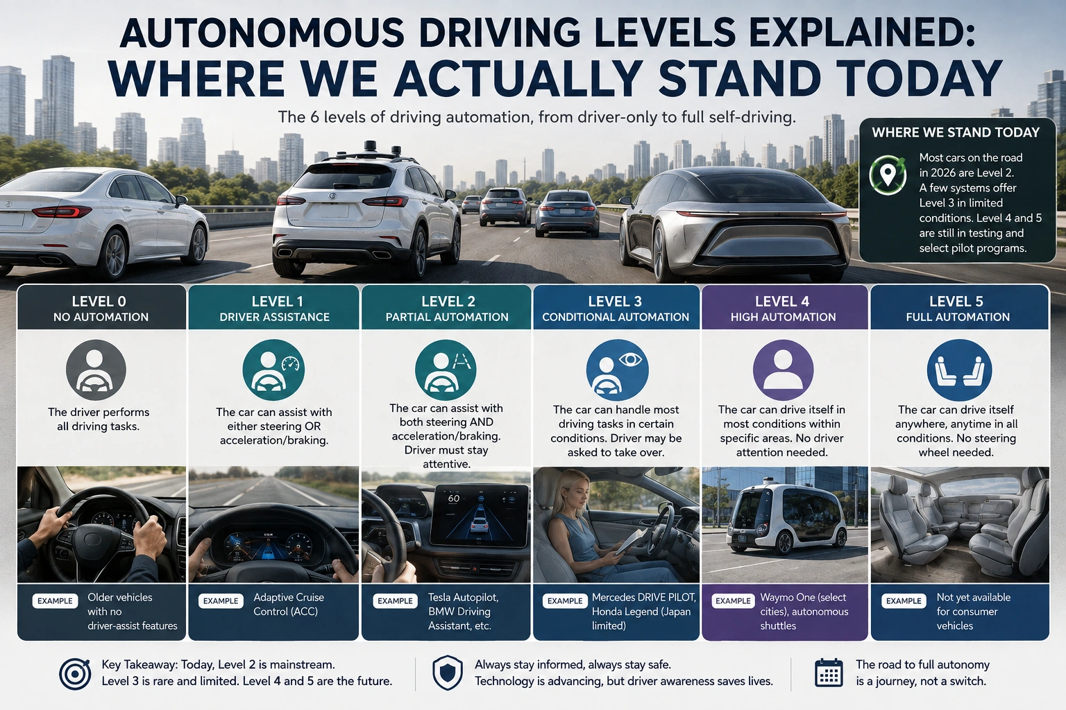 Autonomous Driving Levels Explained: Where We Actually Stand Today