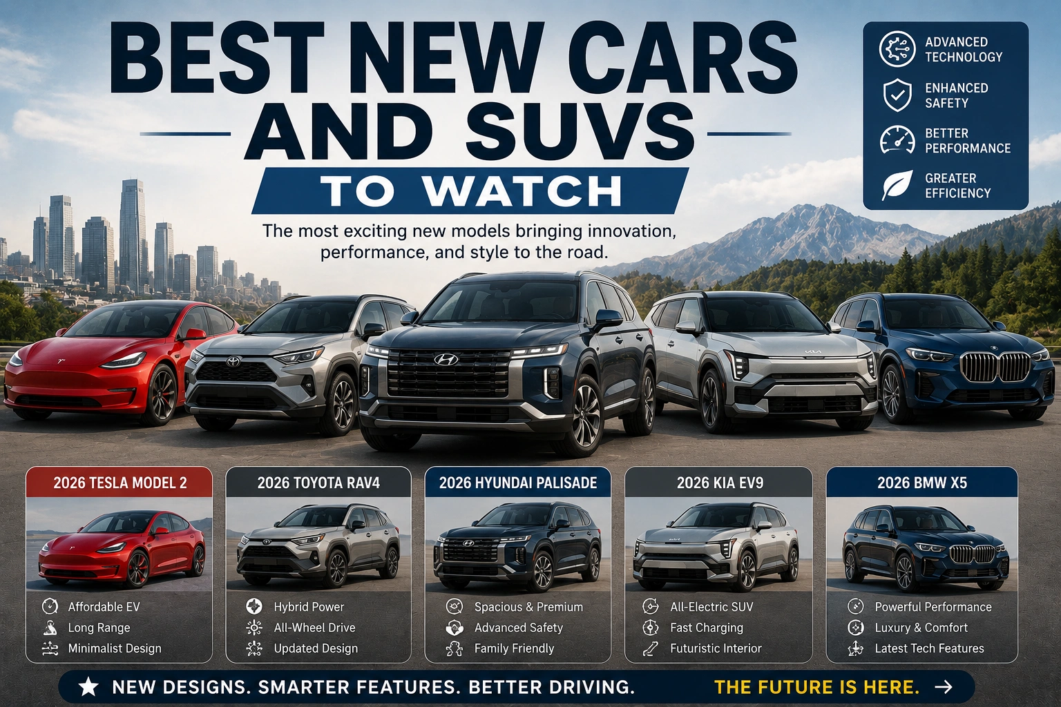 Best New Cars and SUVs to Watch in 2026