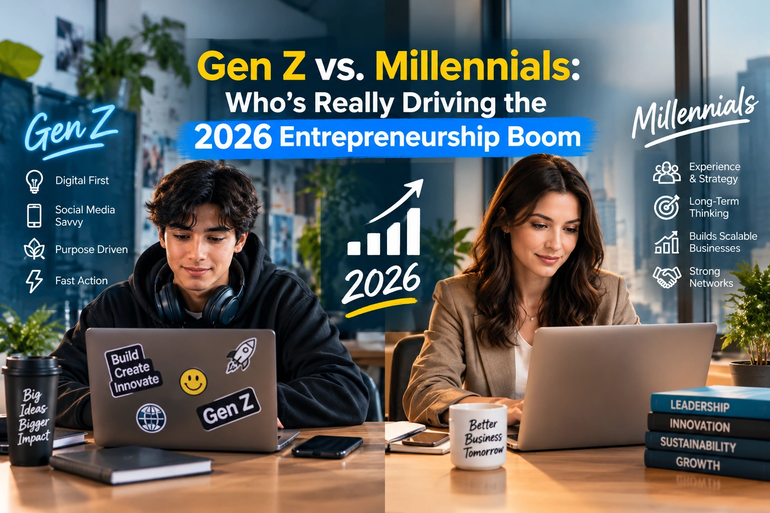 Gen Z vs. Millennials: Who’s Really Driving the 2026 Entrepreneurship Boom
