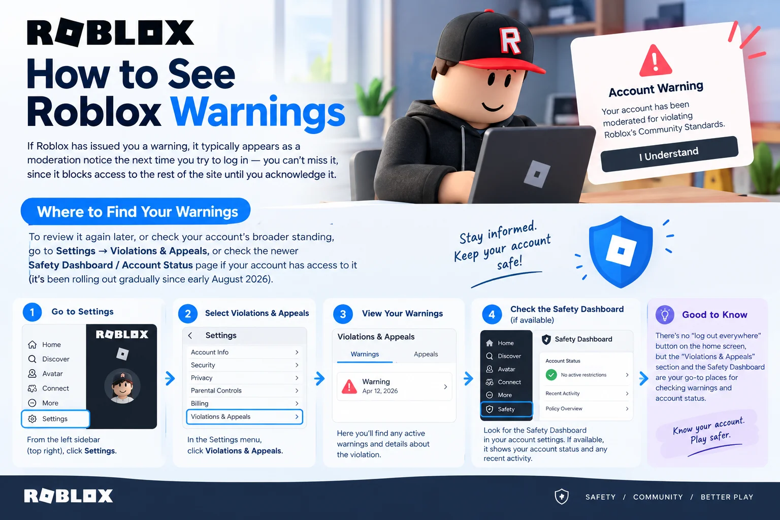 How to See Roblox Warnings?
