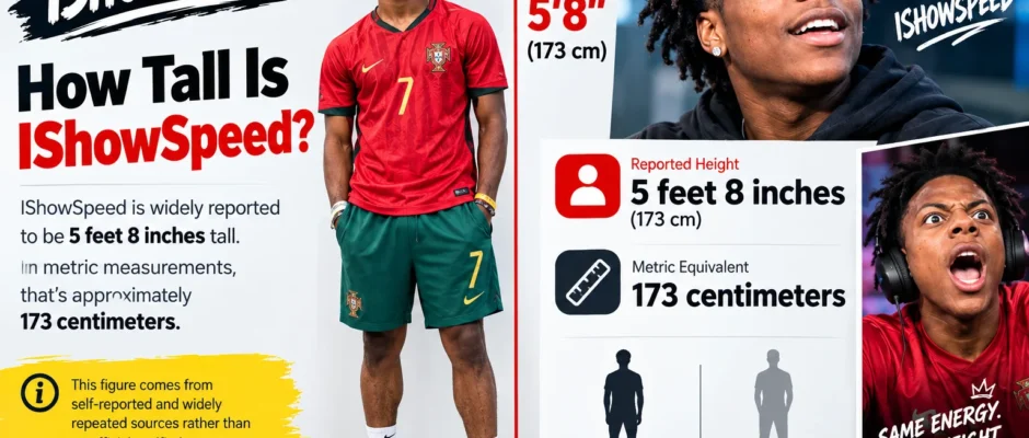 height of IShowSpeed