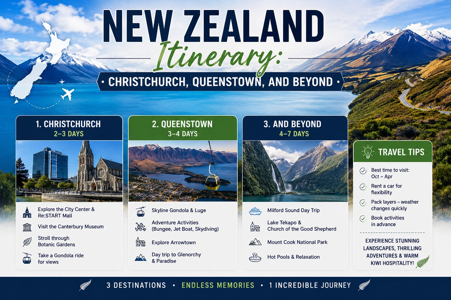 New Zealand Itinerary: Christchurch, Queenstown, and Beyond