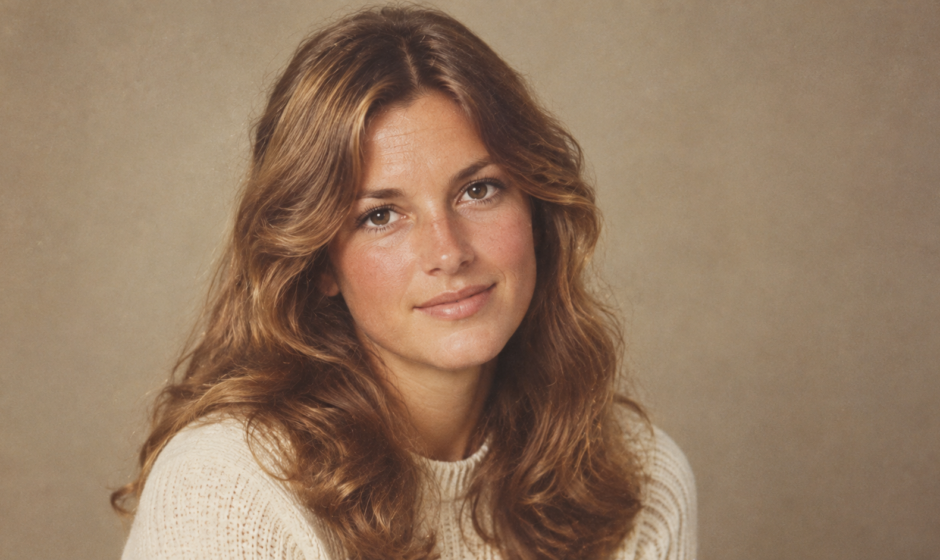 Thelma Riley, Ozzy Osbourne's first wife, pictured in a vintage-style portrait