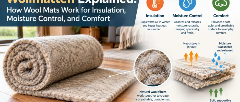 Wollmatten Explained: How Wool Mats Work for Insulation, Moisture Control, and Comfort