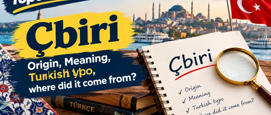 Çbiri | Origin, Meaning, Turkish typo, where did it come from?