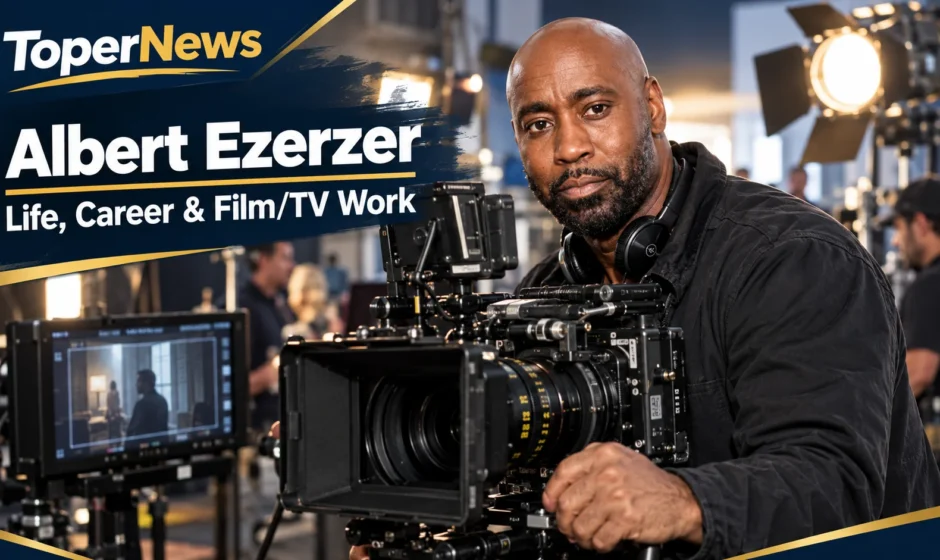 Albert Ezerzer on a production set behind the camera