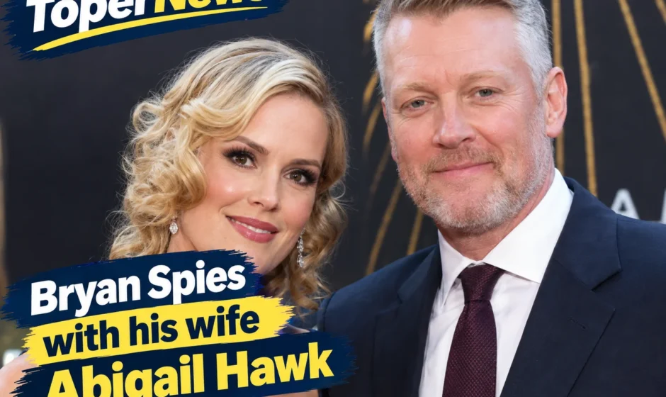 Bryan Spies with his wife abigail hawk